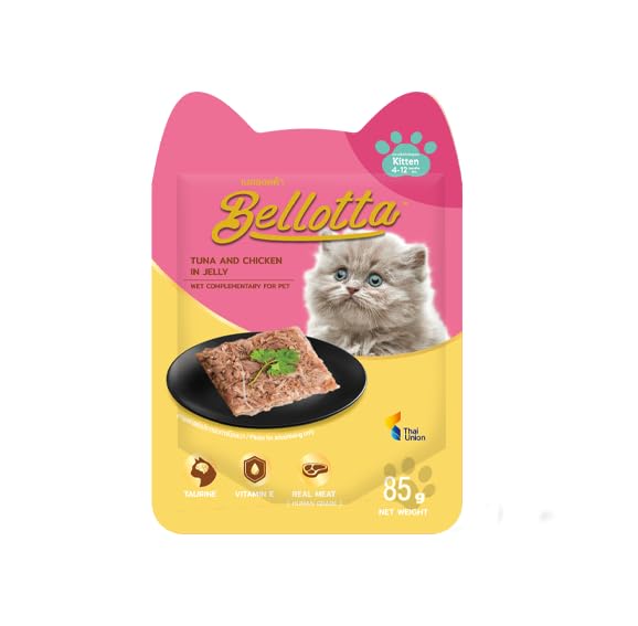 Bellotta Wet Food for Kittens Tuna and Chicken in Jelly - 85 g